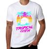 Tropical Goth (Dead Beach Vibes) Tshirt Soft Casual Short Sleeve Cotton Tee Tshirt