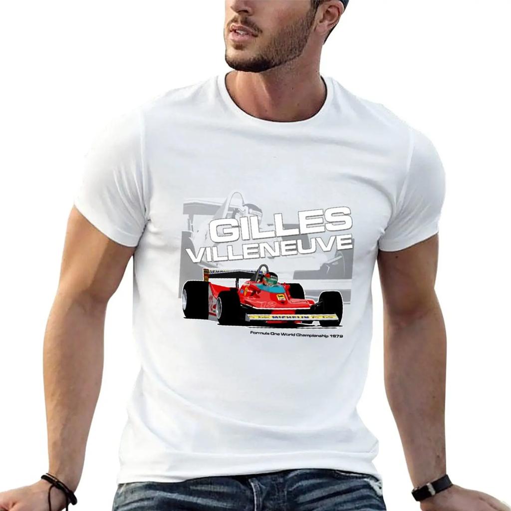 New Gilles Villeneuve - F1 1979 T-Shirt Tees Oversized T Shirt Oversized T Shirts T Shirts for Men Pack