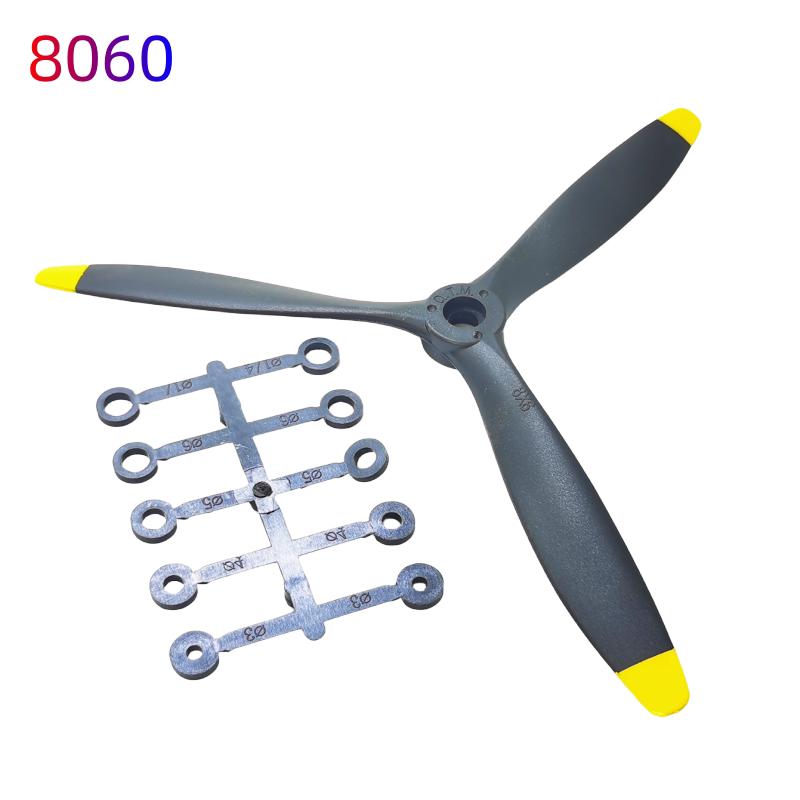 1PC 3-bladed Propeller 8060 9060 1060 1170 1380 Pro for RC Aircraft Model Accessory Spare Parts