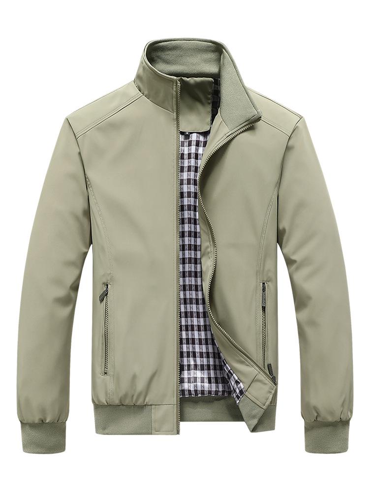 Men's Plus Size Casual Windbreaker Jacket - Spring & Autumn Coat