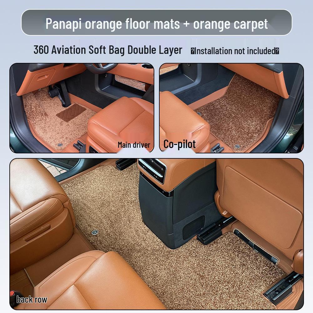 360° Soft Leather Car Foot Mats - Full Coverage Custom Fit