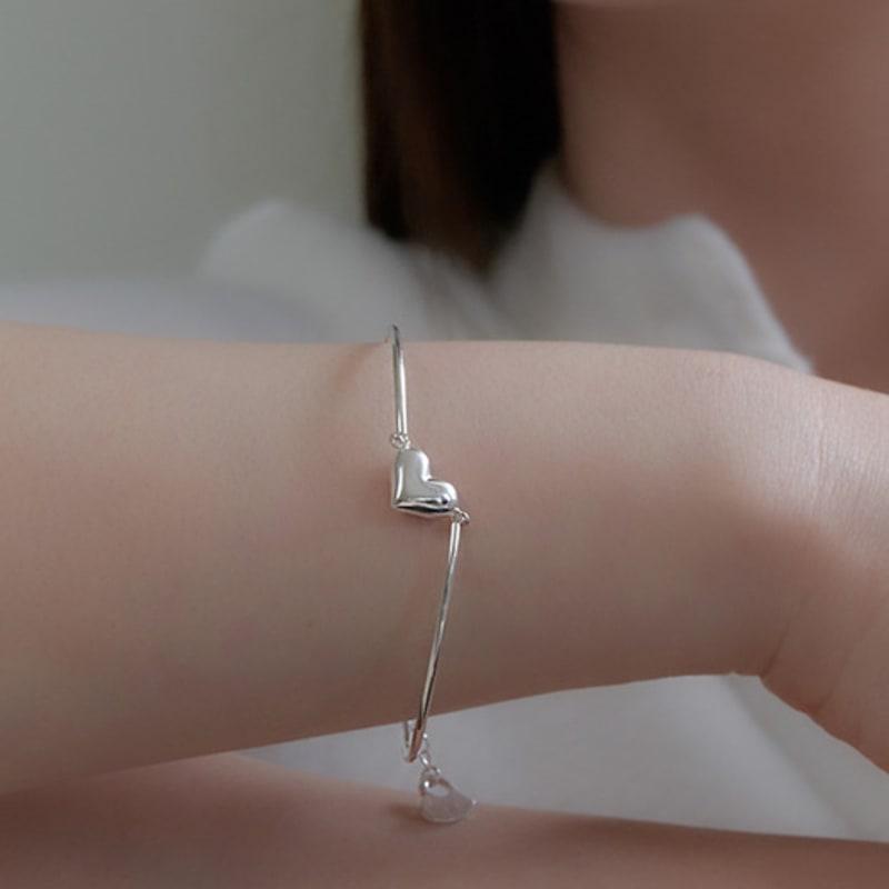 Primaute [Silver925] Heart Round Bracelet