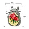Sunflower My Neighbor Totoro Resin Figurine With Floral Theme For Garden Creative Diy Scene Decoration