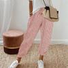 Women's Summer Fashionable Loose Stripe Printed Elastic Waist Drawstring Casual Pants