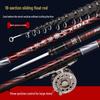 Authentic Qingzhanxi 19-Section Short-Handle Ultra-Light Fishing Rod Set for Corn, Wheat, and Rock Fishing.