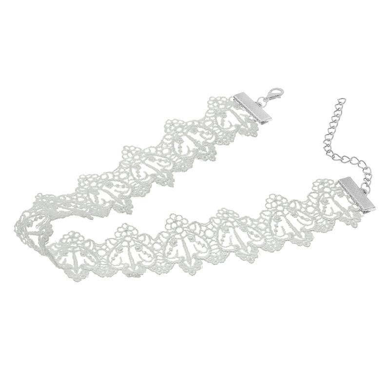 Белый Черный Кружевной Чокер Ожерелье Торксы Женский Ошейник Ожерелья Украшения Женские Заявление Женские Украшения Подарок