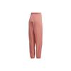 adidas Originals Lace-Up Casual Tapered Side Stripe Vintage Long Pants Knitted Sports Pants Women Bottoms Smoke-Pink GM6700