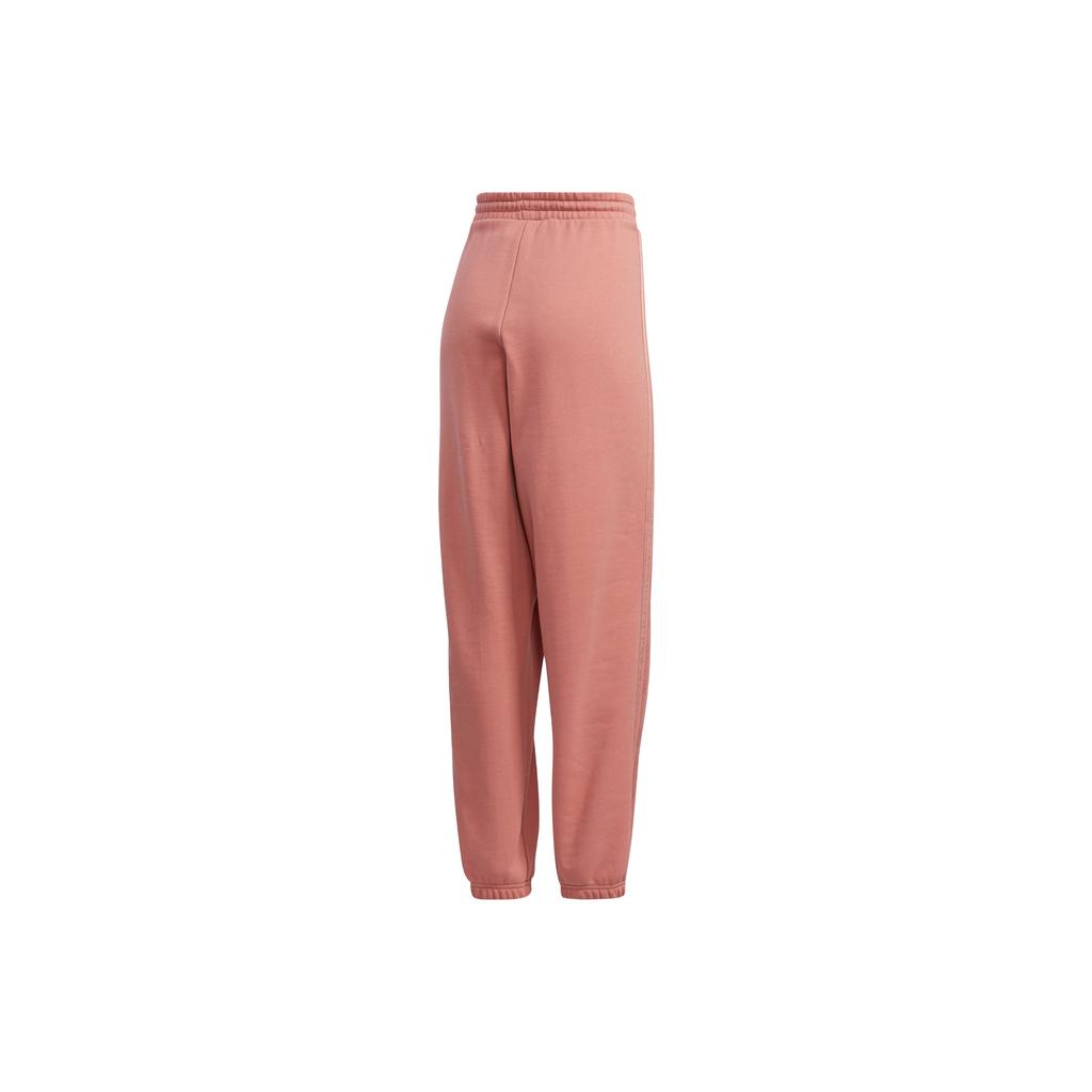 adidas Originals Lace-Up Casual Tapered Side Stripe Vintage Long Pants Knitted Sports Pants Women Bottoms Smoke-Pink GM6700