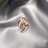 Ring Women'S Niche Design Silver Micro-Set Diamond Index Finger Ring Korean Niche Design Japanese Light Luxury Ring
