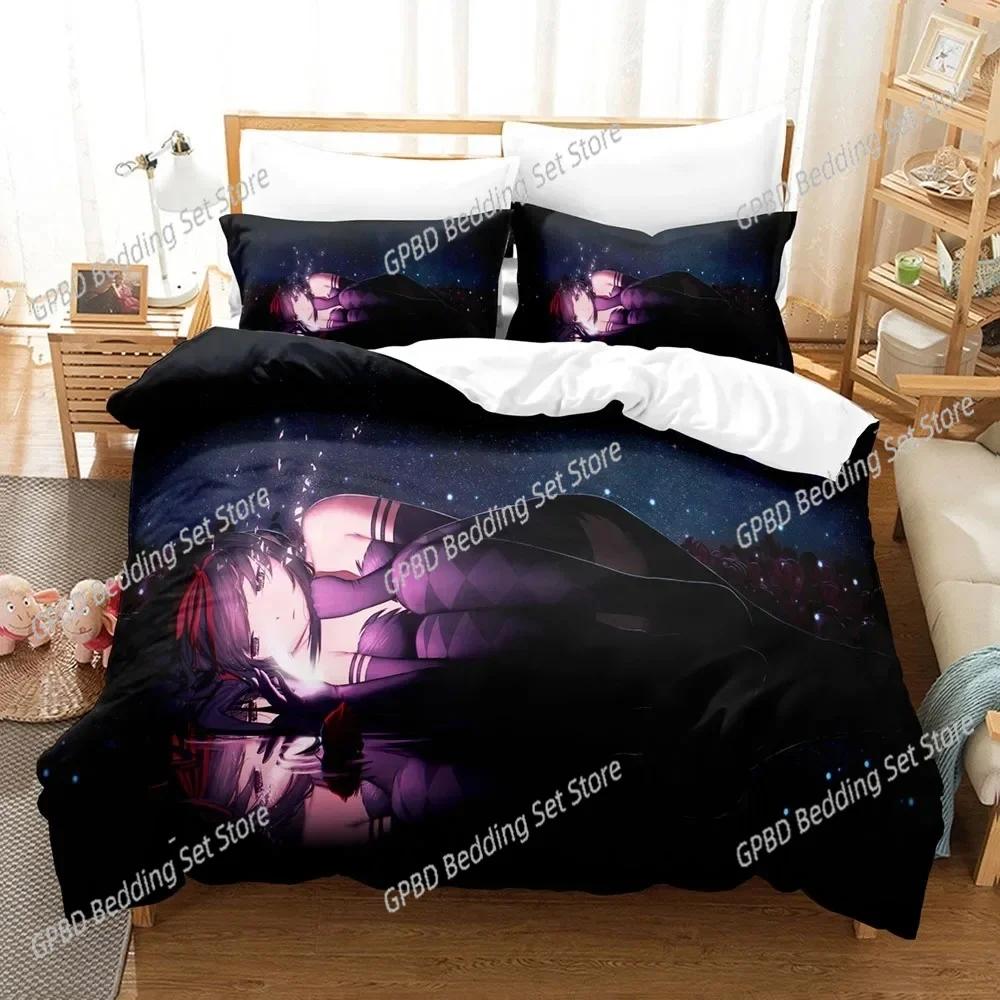 Fashion 3D Puella Magi Madoka Magica Bedding Sets Duvet Cover Set With Pillowcase Twin Full Queen King Bedclothes Bed Linen
