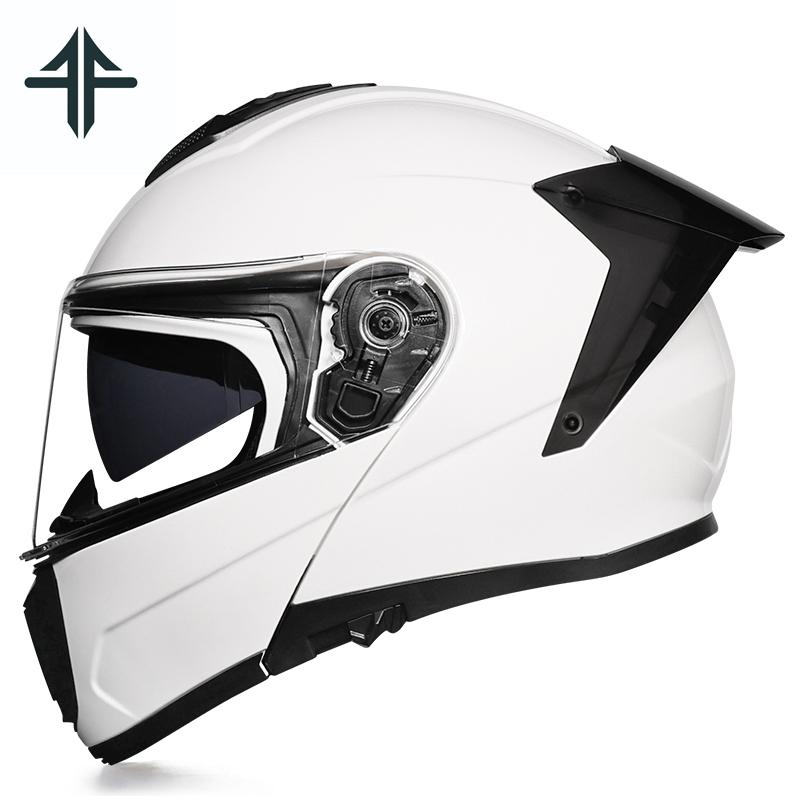 ORZ-B09 Motorcycle Helmet, Open Face Helmet, Large Tail Wing, Motorcycle Riding, Double Mirror Full Face Helmet