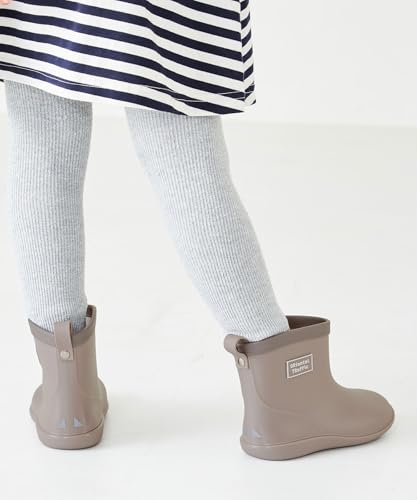 ORiental TRaffic Kids' Rain Boots, Waterproof, Warm, and Lightweight, Short Boots with Reflective Panels for Boys and Girls, Sizes 15-22cm, K-202