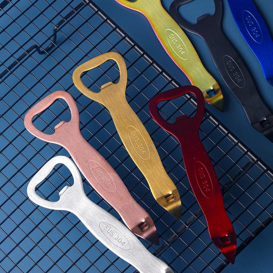 Bottle Opener Portable Double Head Labor-saving Stainless Steel Colorful Beer Bottle Cap Opener Kitchen Tool for Daily Use