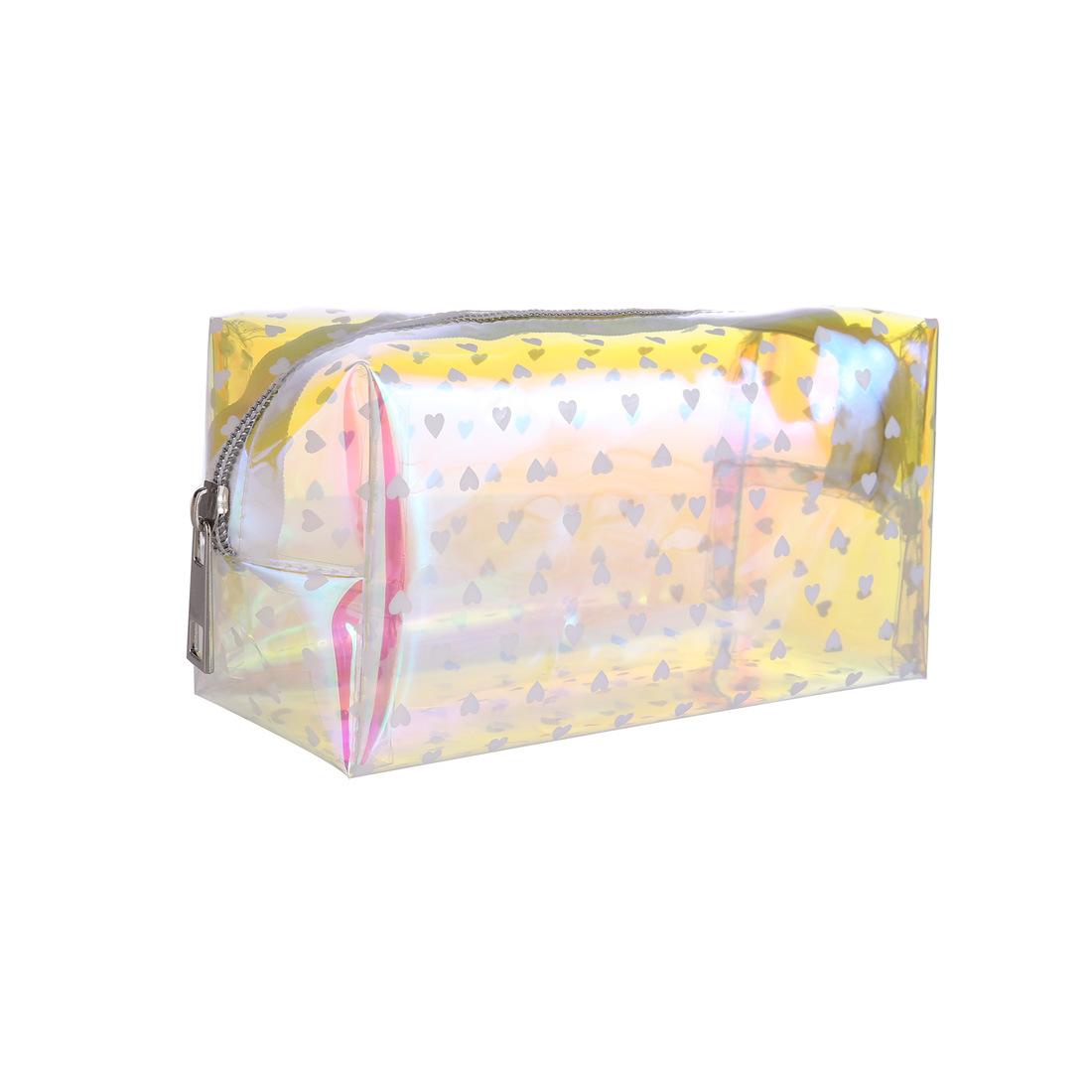 

Women Jelly laser Print Cosmetic Bag Toiletries Organize Travel Storage Case 6419 CLE