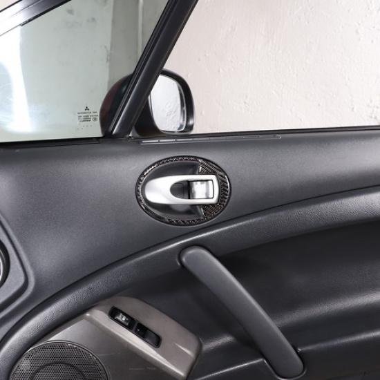 2Carbon Fiber Inner Door Bowl Trim Panel For Mitsubishi ECLIPSE 2006-2011