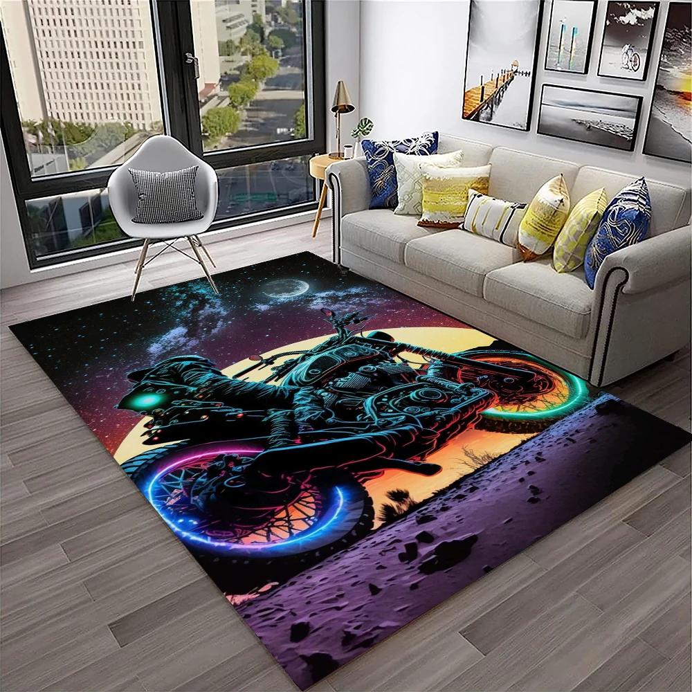 Off Road Motorrace Moto Tapijt Vloerkleed voor Huis Woonkamer Slaapkamer Bank Deurmat Decoratie, Kinder Speelkleed Antislip Vloerkleed