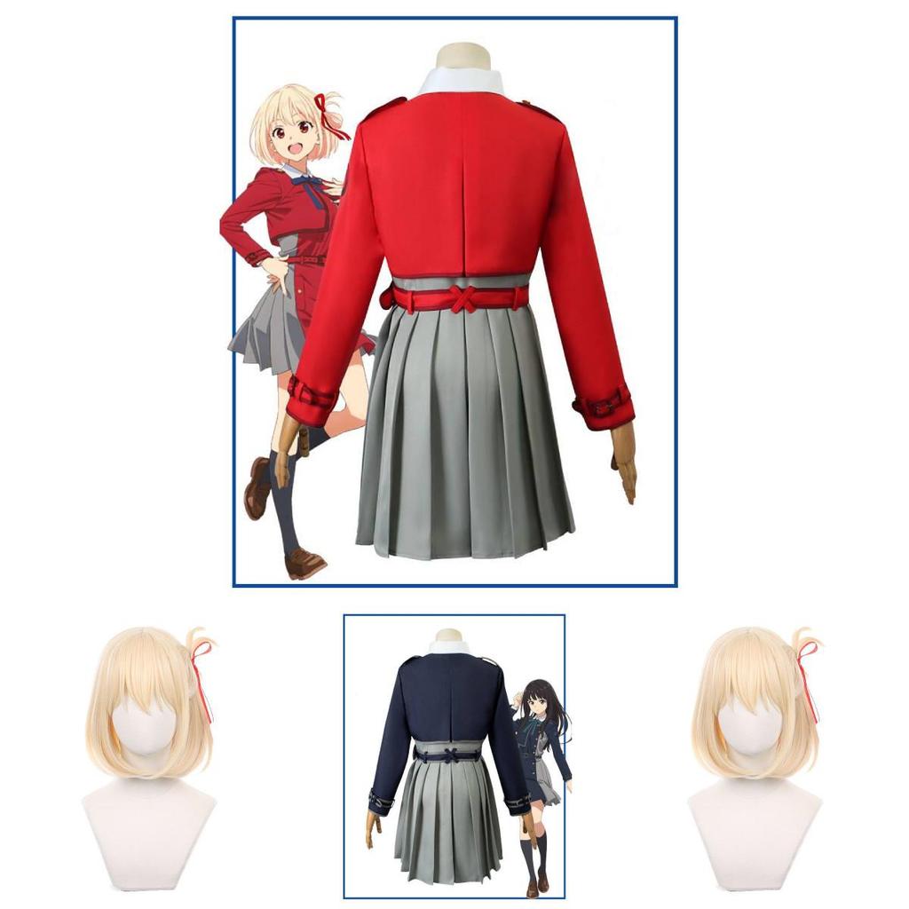 Lycoris Recoil Cosplay Costume With Polyester Fabric For Anime Conventions And Halloween