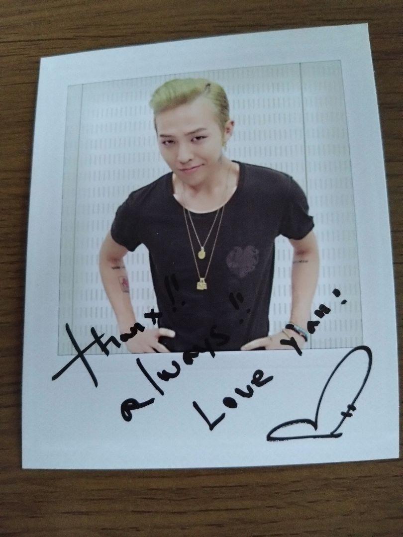 

[USED] BIGBANG G-DRAGON Instax-style Photo Card Jiyong Official Merchandise