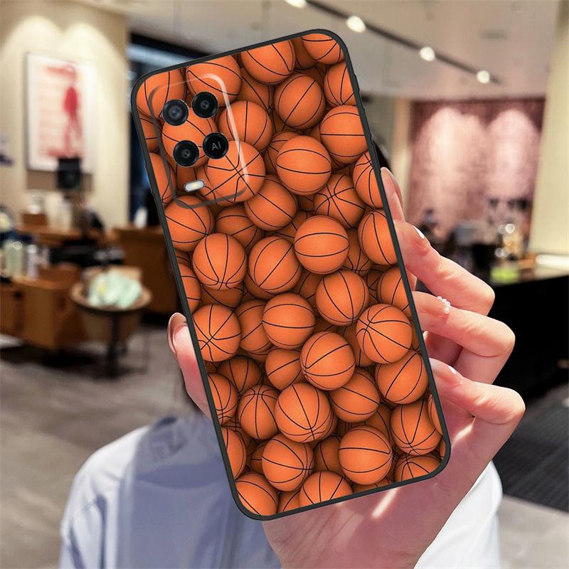 Basketball Ball Case For Oppo A94 A74 A54 A18 A38 A58 A78 A98 A40 A60 A80 A16 A76 A96 A15 A17 A77 A57S Cover