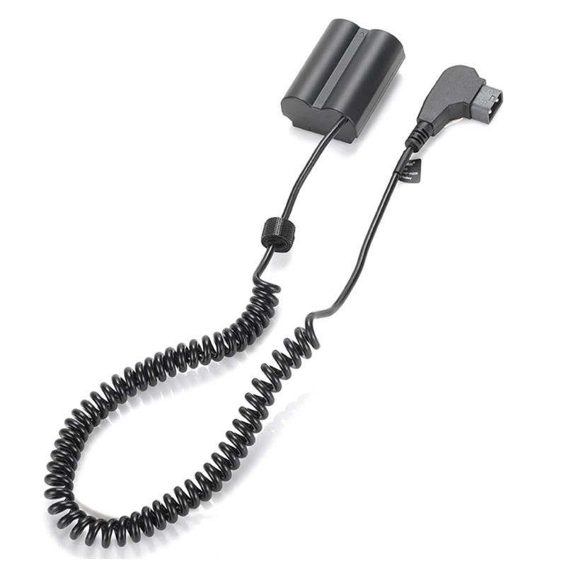 D-TAP to -W235 Dummy Battery Power Flexible Spring Cable Adapter Connector for X-T4 XT4 Camera Camcorders Battery