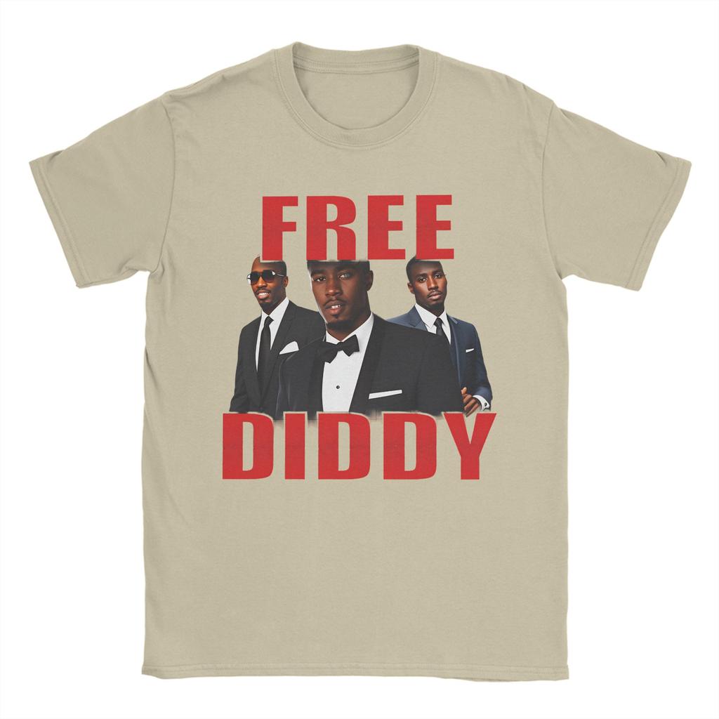 2026 T-shirt GRATUITA DIDDY Estate Moda T-shirt Uomo Cotone Girocollo Taglie Forti Abbigliamento Manica Corta Top Fantastici