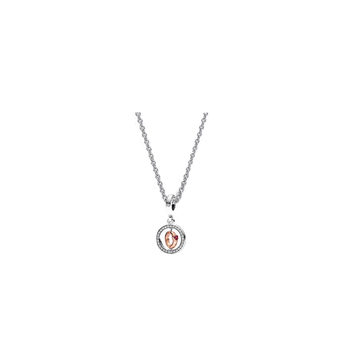 Pandora Heartfelt Necklace Set 925 Silver Rotatable Minimalist Sweet High-End Women necklace ZT2662 Box