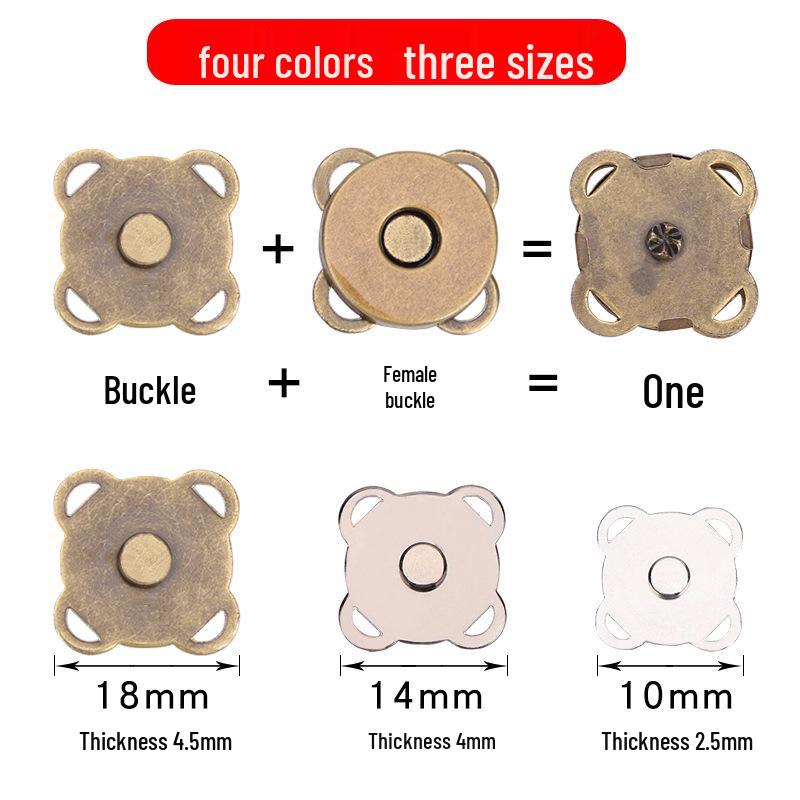 Strong Magnetic Plum Blossom Invisible Mother-Child Clothing Buckle