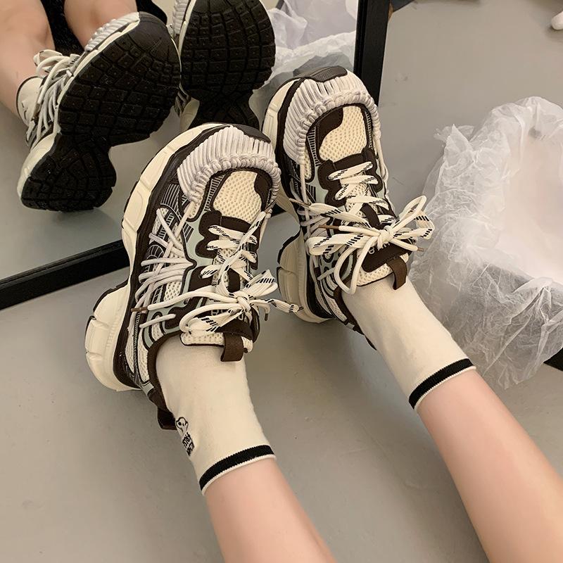 Retro casual shoes mountaineering sports running shoes polish women's platform shoes children
