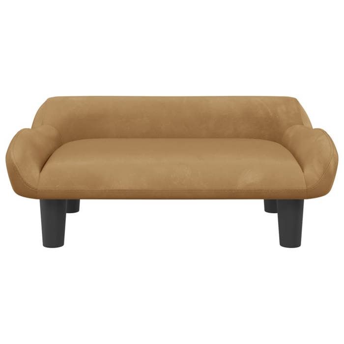 VidaXL Canapé pour enfants marron 70x40x24 cm velours, mini canapé, mini canapé-chaise, mini canapé pour enfants, canapé de 3196354