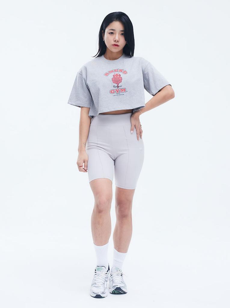 REMOVERSTUDIO Women'S Moscular Devil T-Shirt [Gray]