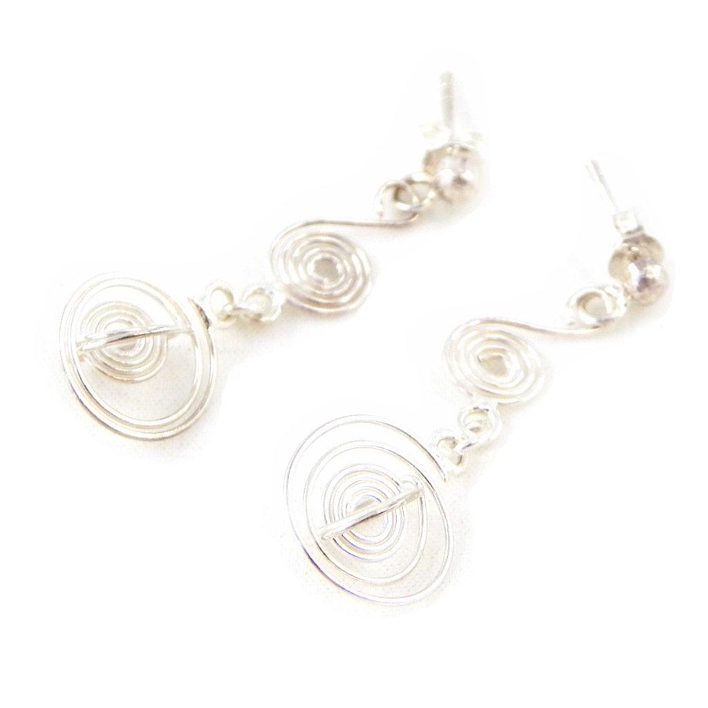 Les Trésors De Lily [C4763] - Ασημένια Σκουλαρίκια 'Ακροβατικά'