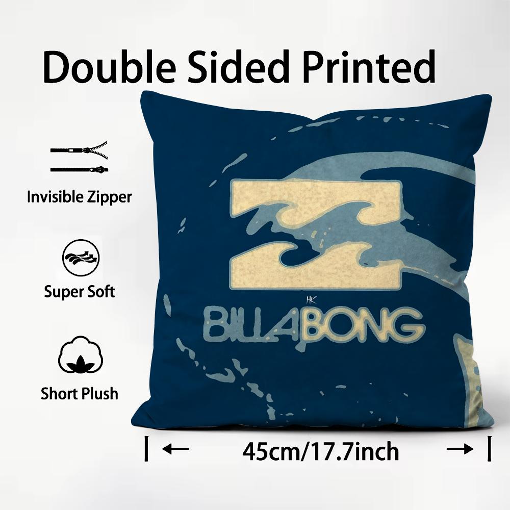

Casual Surfing BBillabonges Cushion Cover Plush Fabric Soft DoubleSided Printed Sofa Warm Winter Home Child Gift Pillow Case 30x30cm