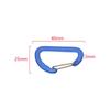 4pcs Aluminum Alloy D-Ring Keychain Outdoor Camping Keyring Climbing Snap Clip 7 Color Carabiner Karabiner Lock Buckle Hook