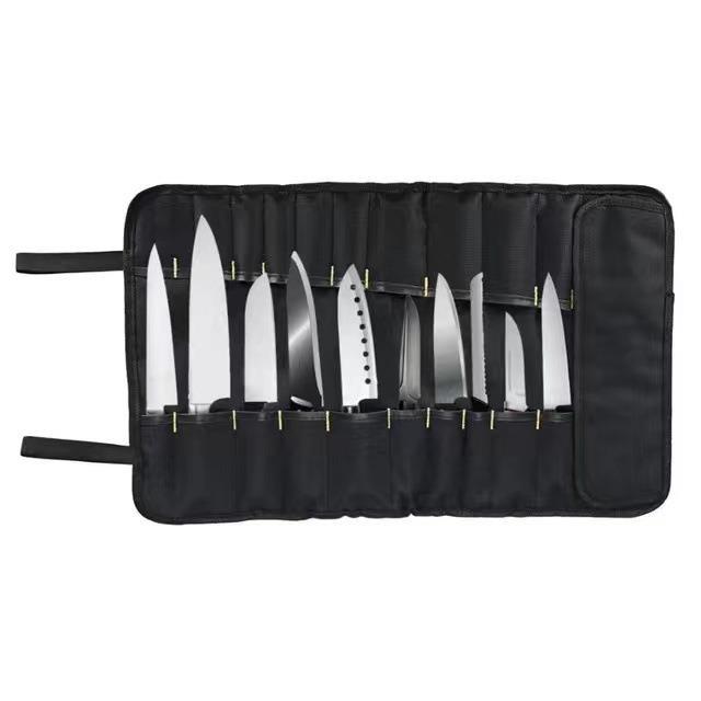 Borsa portaoggetti da chef Borsa porta attrezzi Borsa porta coltelli da chef Borsa portaoggetti portatile nera