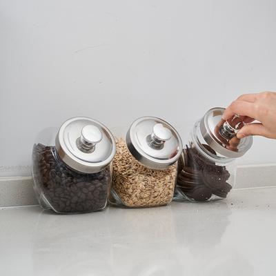 3pcs Mini Glass Penny Jar Candy Jar Cookie Jar Kitchen Canister Glass Candy Jar Jewelry Gemstone Coin Storage Box With Lid Perfect For Chocolate Candy