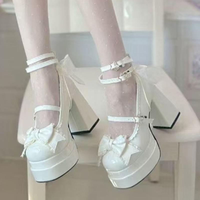 Shoes for Women Sweet Cute Japanese JK Thick Sole Lolita Shoe Platform Mary Jane Shoe Trend High Quality Lady High Heels Tacones