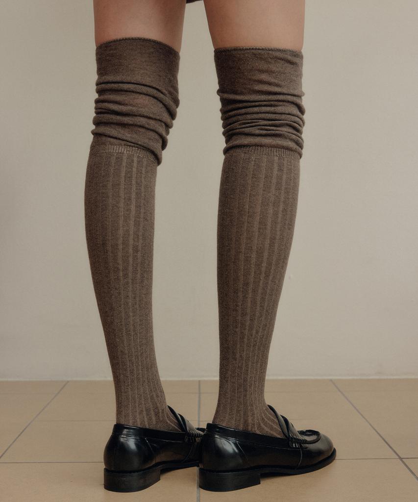 Lugkaeseuteu Soft Over-The-Knee Socks / Soft Over Knee Socks_5Colors
