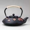 Japanese Style Cast Iron Teapot, Boiling Water Pot for Brewing Tea, Pig Iron Kettle with Tea Strainer, Charcoal Fire Tea Kettle