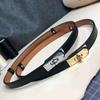Double-Sided Head Layer Cowhide Belt Women's Fashion All-Match Four Seasons Recommended Clothes Accessories Free Size