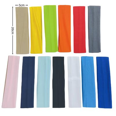 Ensemble de 2 pièces Bandeau de sport Yoga Uni pour Course à pied Absorbant la transpiration Bandeau pour Cheveux pour Femmes Hommes Fitness Gym Maquillage Accessoires pour Cheveux Bandeau