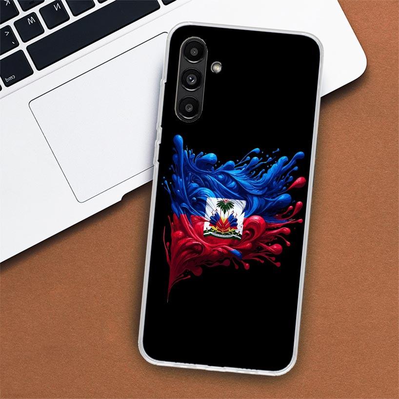 Haiti Haitian Flag Phone Case For Samsung Galaxy A02S A12 A22 A32 A42 A52 A72 A51 A50S A71 A41 A31 A21S A70S A40 A30S A20E A10S