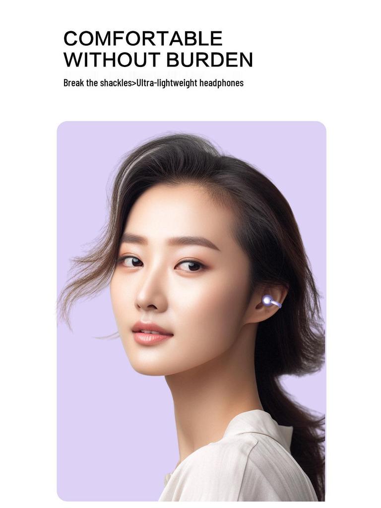 Wireless Open-Ear Bluetooth Sports Headphones with Ear Clips
