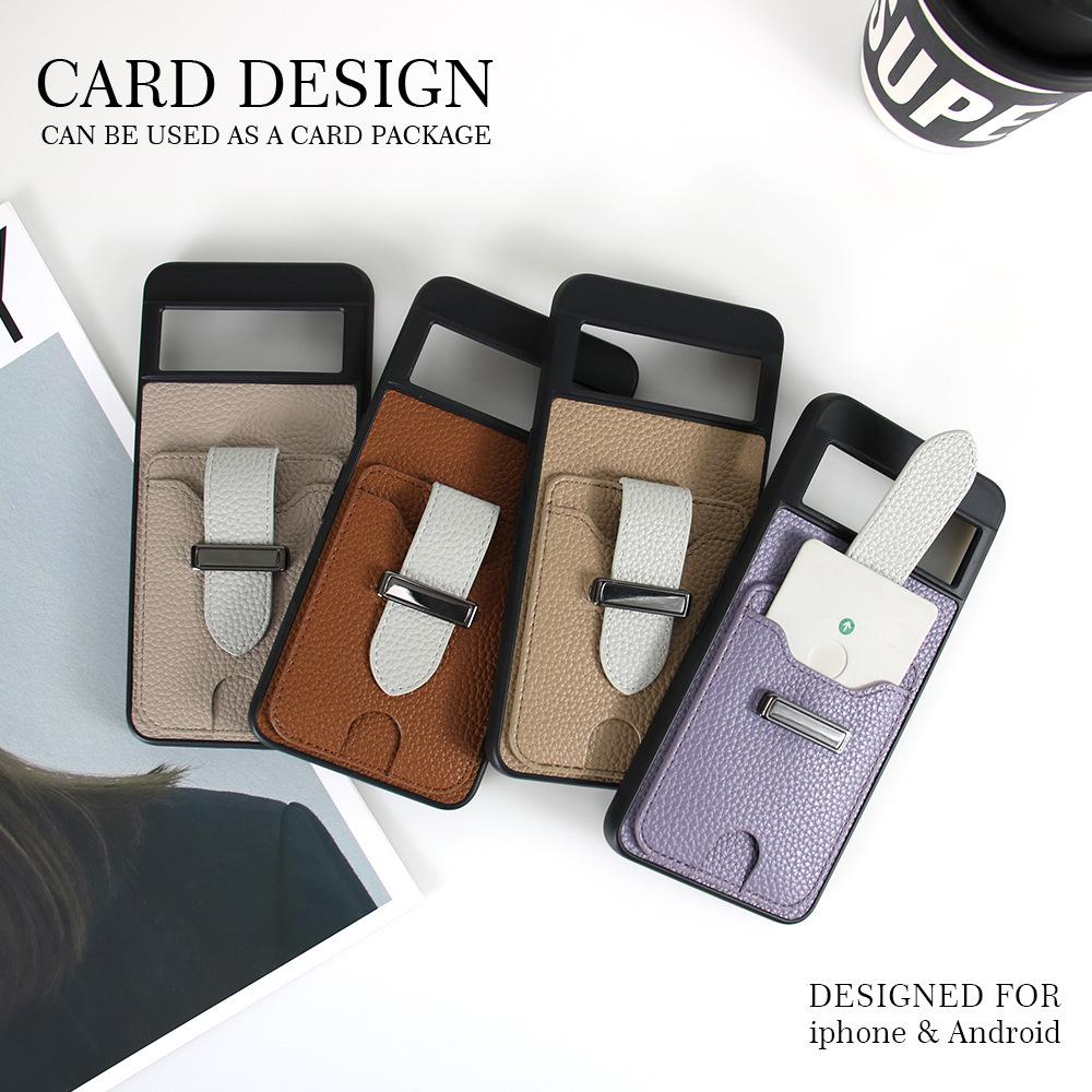 Universal Leather Anti-Fall Phone Case for Google Pixel 6/7/8 Pro & Samsung Galaxy A53 with Card Slot