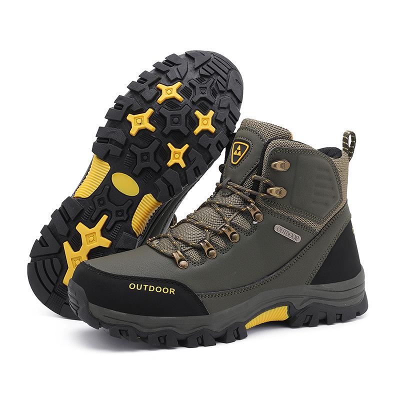 2025 Men's Plus Size Wear-Resistant Winter Hiking Snow Boots