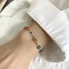 Simple Lucky Turkish Evil Eye Bracelet for Women  Colorful Blue Eye Adjustable Metal Chain Bracelet Friendship Jewelry