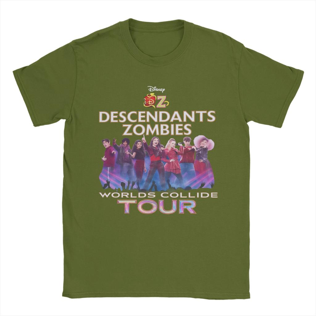 Printed Descendants Zombies Collide Tour Concert Music Festival 2025 Tshirts Unisex 100%Cotton O-neck Summer Clothing
