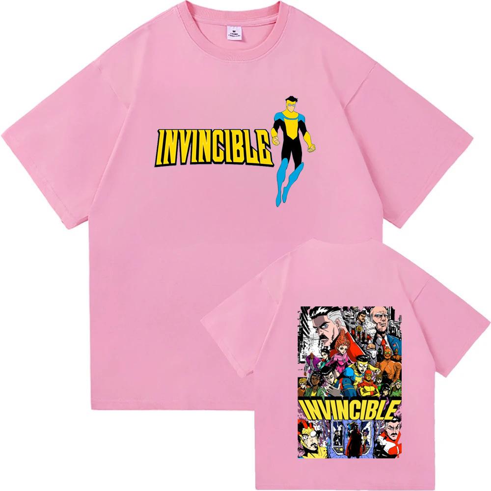 Invincible Hero Unisexga New Arrival T Shirts for Unisex Women Cotton Tee Shirt Clothes
