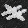 10PCS 6-Way Aquarium Water Pipe Adapter Fish   Joint Tube Hose Fittings Connector