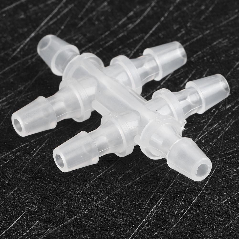 10PCS 6-Way Aquarium Water Pipe Adapter Fish   Joint Tube Hose Fittings Connector