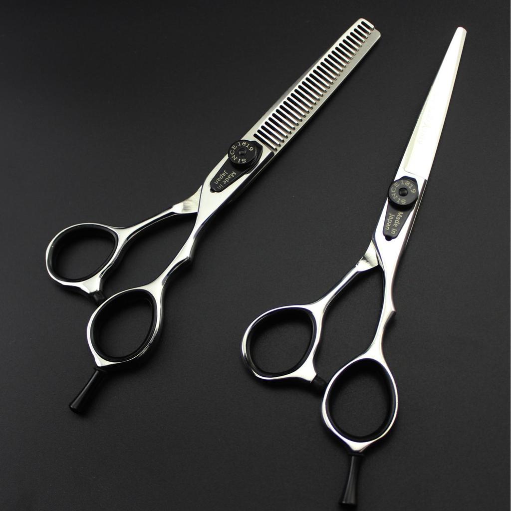 6.0" Jewel Hairdressing & Barber Scissors - Straight Shears for Bangs